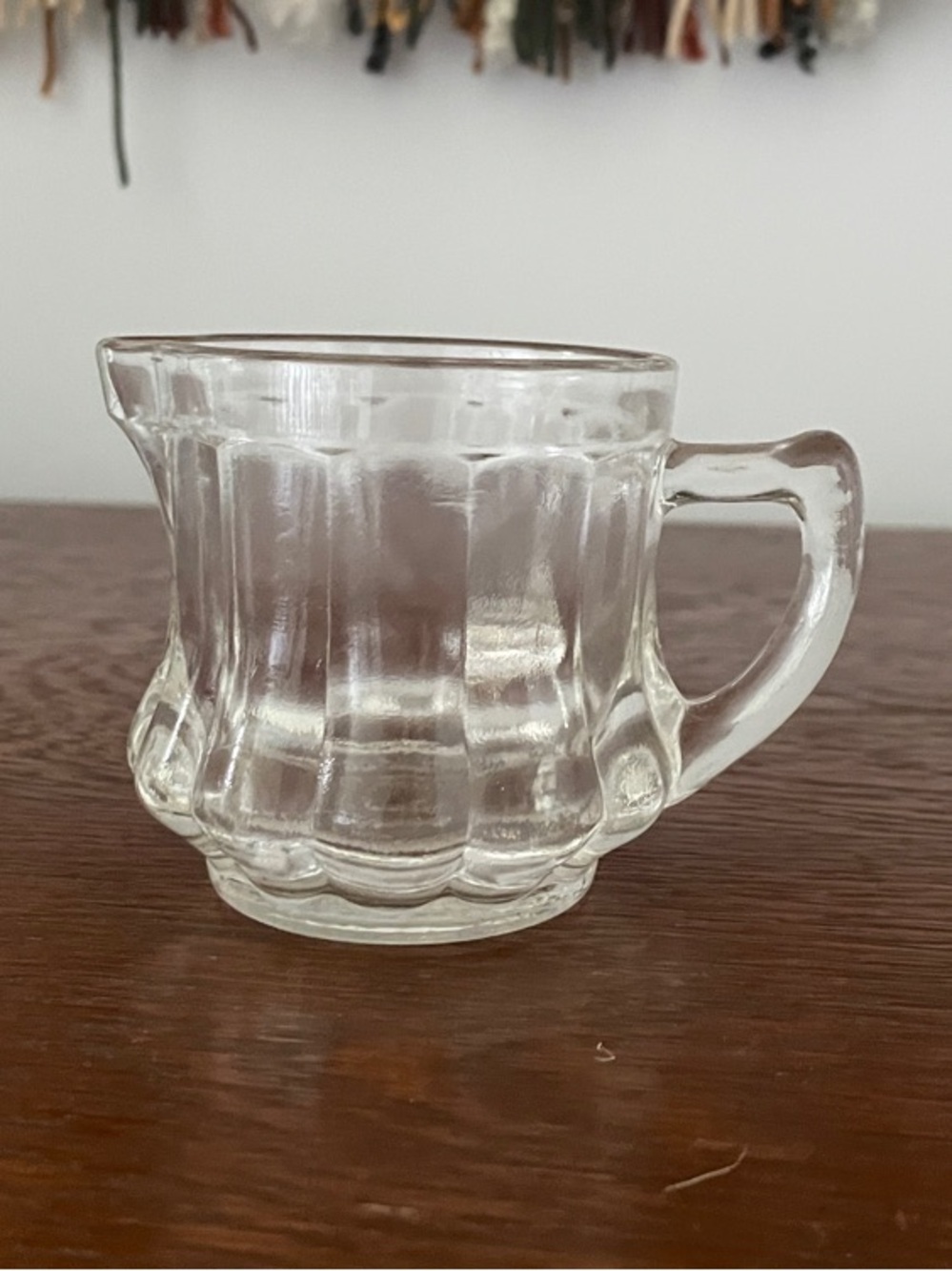 Vintage post cereal glass creamer